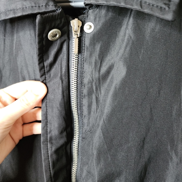 Classic Waterproof Trench Coat with zipper and collar, Pacific Blue, rain coat - Picture 3 of 7